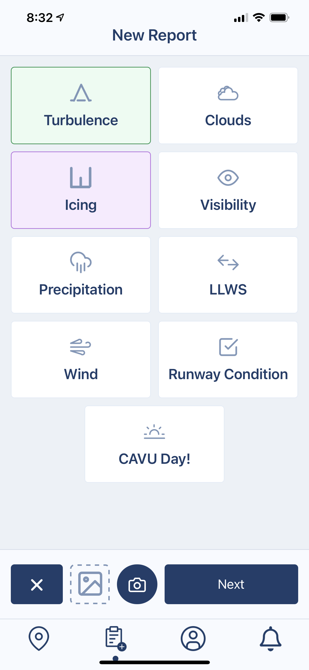 Virga Interactive Map Screen